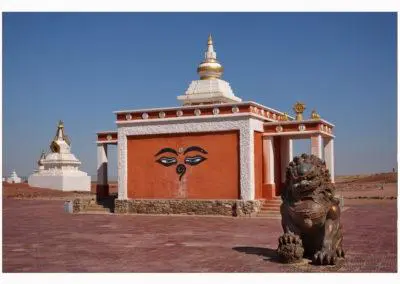 The Khamar Monastery in Eastern Gobi desert