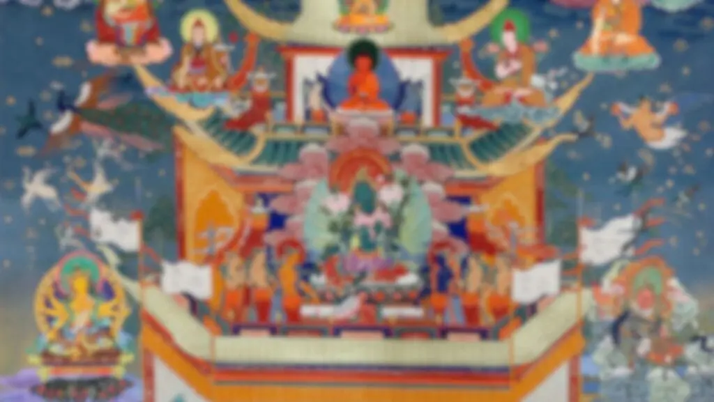 PALAIS DE LA FORTUNE DE DROLMI KAZUG PEINT À LA MAIN