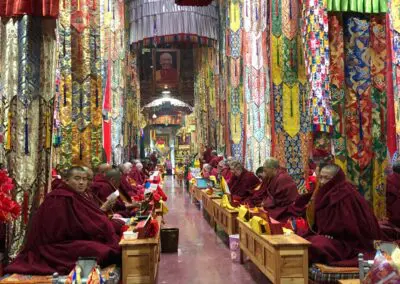 Inside Dzamthang Tsangwa Gompa
