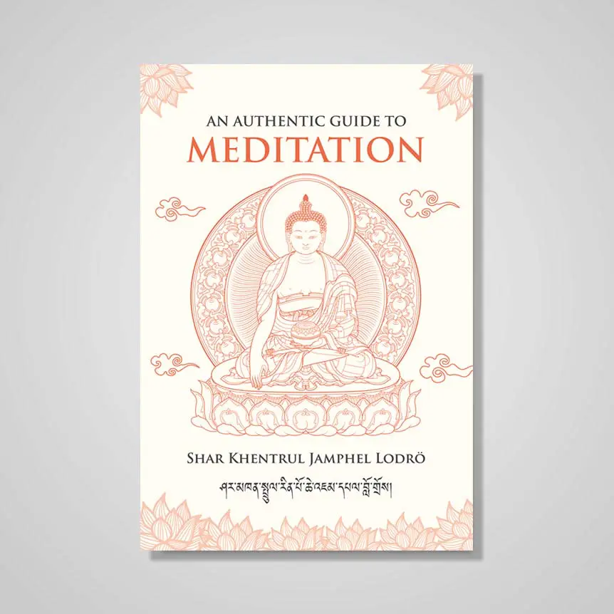 ENAuthenticGuidetoMeditationShopifyPaperbackCover_1024x1024@2x English Language Book Cover of Authentic Guide to Meditation Book by Khentrul Rinpoche