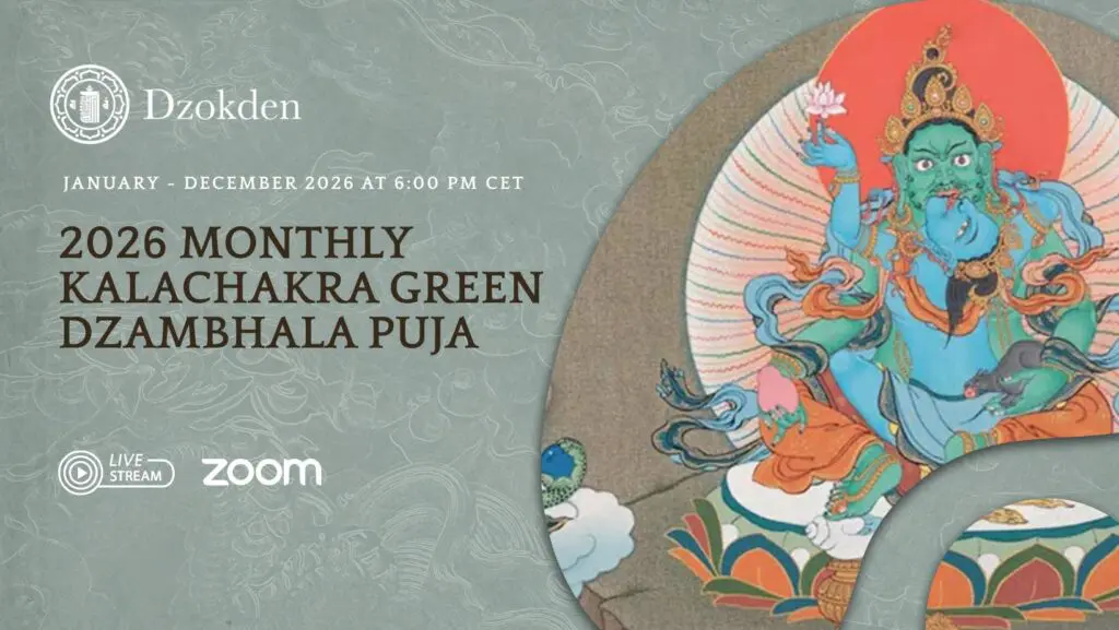 2026 Monthly Kalachakra Green Dzambhala Puja