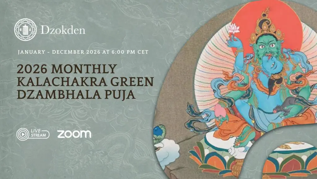 2026 Monthly Kalachakra Green Dzambhala Puja