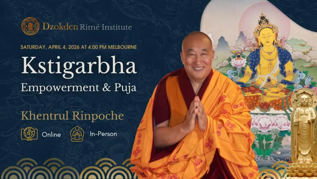 2026 Ksitigarbha Blessing Empowerment and Puja