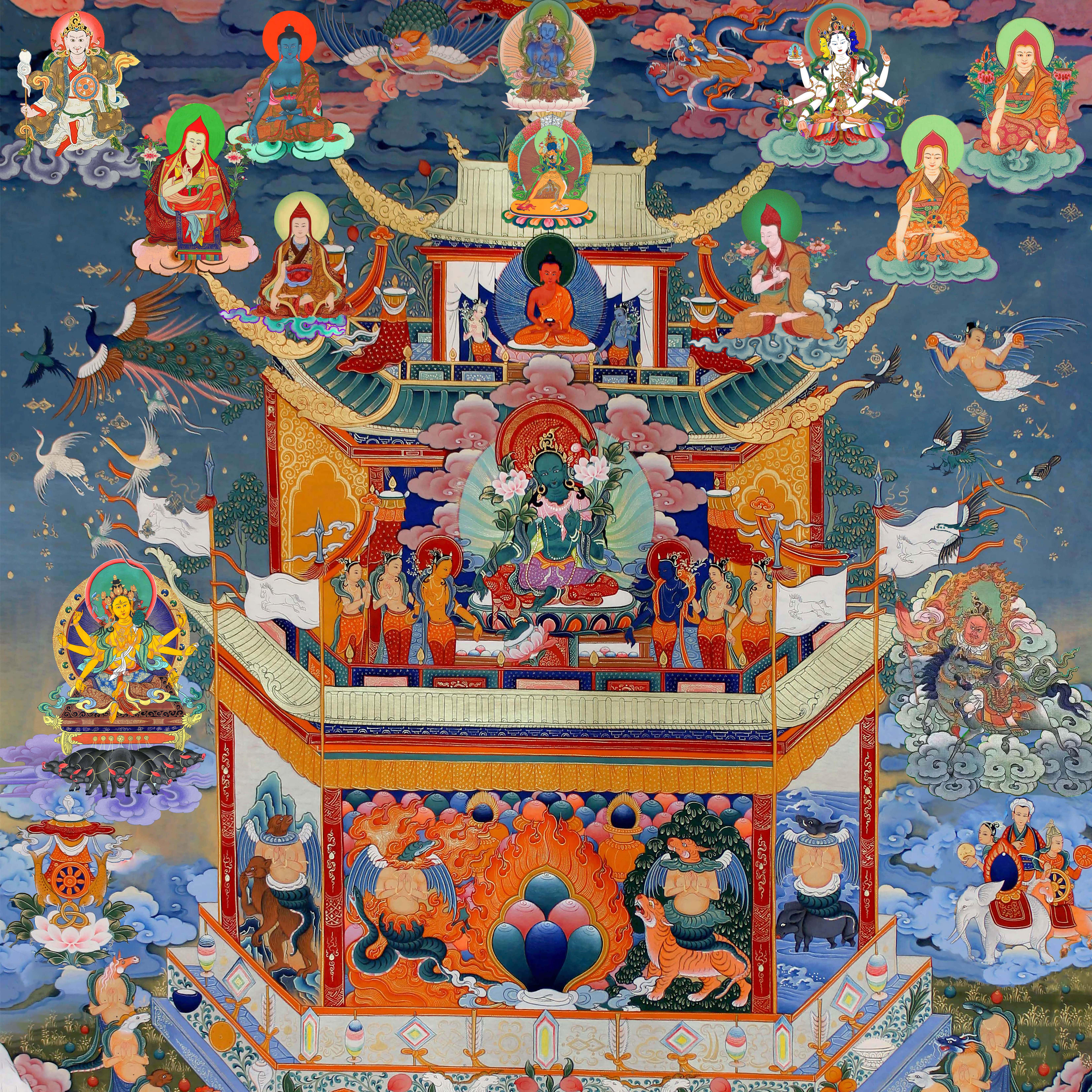 Drolmi Kazug thangka