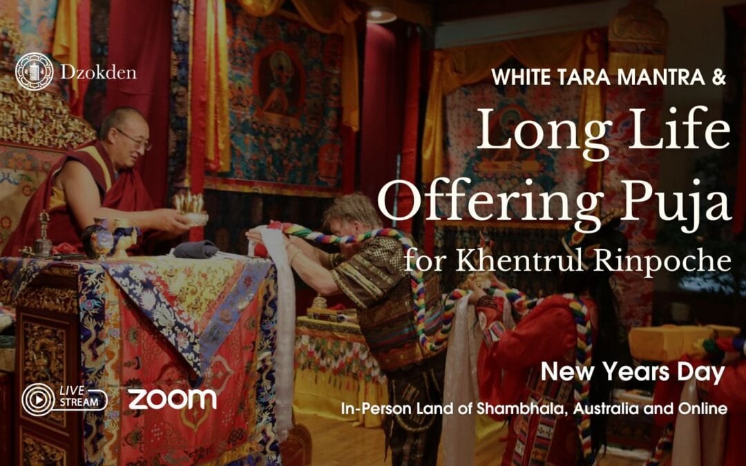 Cerimónia de Oferta de Longa Vida a Khentrul Rinpoche