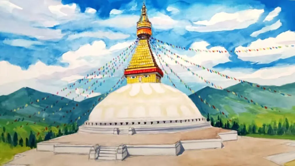 Wishfulfilling Stupa with 1 Billion Tsa Tsas
