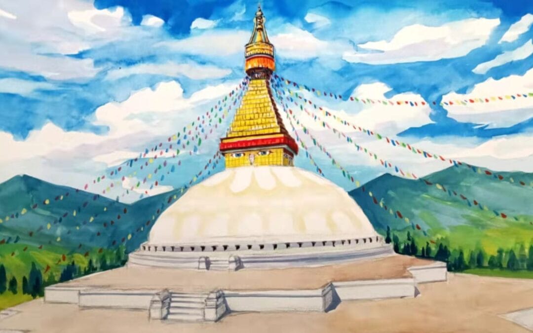 Wishfulfilling Stupa with 1 Billion Tsa Tsas