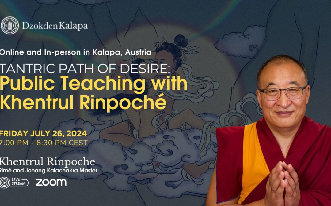 O Caminho Tântrico do Desejo: Ensinamento Público com Khentrul Rinpoche